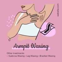 Salon Armpit Waxing Instagram Post Design