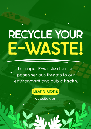 Recycle your E-waste Flyer Image Preview