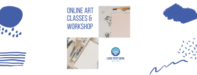 Online Art Classes & Workshop Facebook cover Image Preview