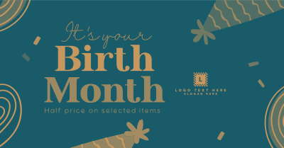 Birthday Month Promo Facebook ad Image Preview