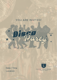 Disco Fever Party Poster Design