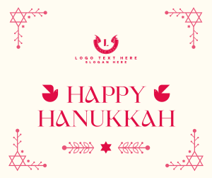 Hanukkah Menorah Ornament Facebook post Image Preview