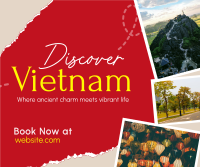 Vietnam Travel Tour Scrapbook Facebook Post Design
