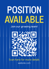 Minimalist Job Posting Poster Design