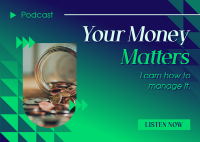 Financial Management Podcast Postcard Image Preview