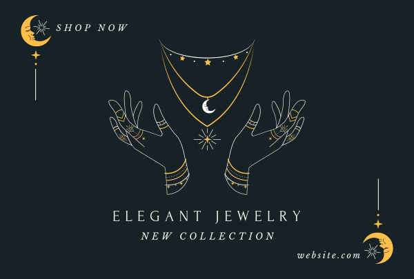 Elegant Jewelry Pinterest Cover Design