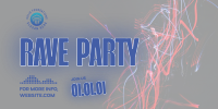 Rave Party Vibes Twitter Post Design