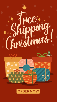 Modern Christmas Free Shipping TikTok video Image Preview