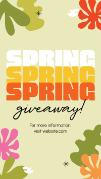 Spring Giveaway Facebook Story Design