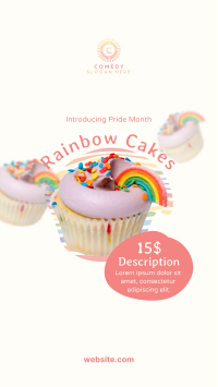 Pride Rainbow Cupcake Instagram Story Design