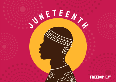 Beautiful Juneteenth Man Postcard Image Preview