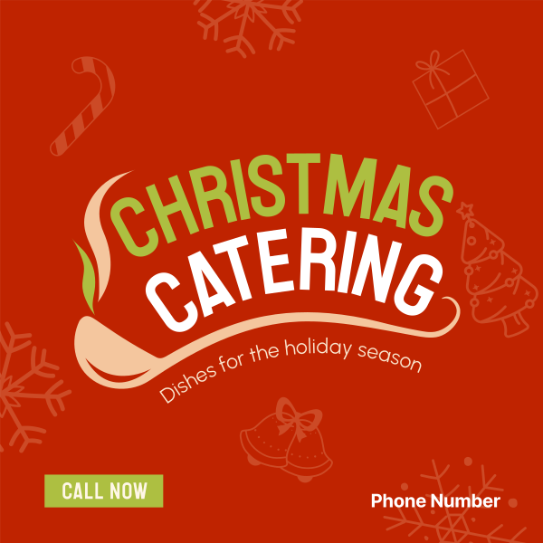 Christmas Catering Instagram Post Design Image Preview
