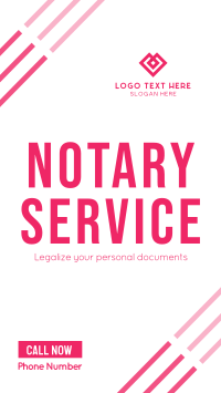 Online Notary Service Facebook Story Design
