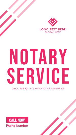 Online Notary Service Facebook story Image Preview
