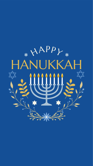 Happy Hanukkah Instagram Story Image Preview