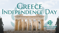 Contemporary Greece Independence Day Facebook Event Cover Image Preview