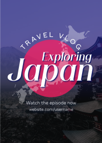 Japan Vlog Poster Design