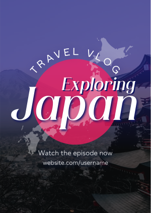 Japan Vlog Poster Image Preview