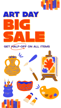 Art Materials Sale Video Image Preview