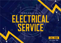 Quality Electrical Services Postcard Design