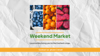 Weekend Fruits Facebook Event Cover Design