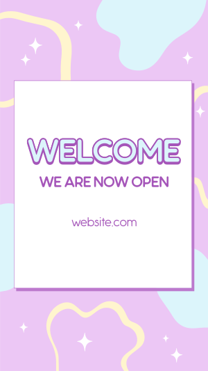 Welcome Now Open Instagram story Image Preview