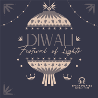 Diwali Festival Celebration Instagram Post Design