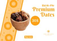 Eid Dates Sale Postcard Design
