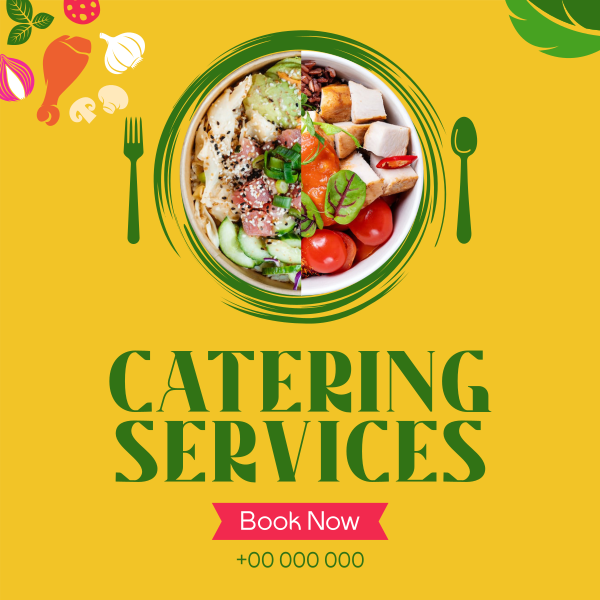 Catering Food Variety Instagram Post Design Image Preview