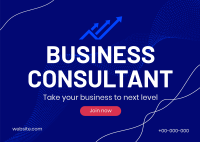 Business Consultant Services Postcard Image Preview