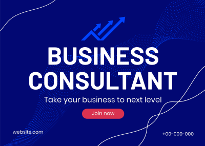 Business Consultant Services Postcard Image Preview