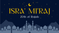 Elegant Isra and Mi'raj Facebook event cover Image Preview