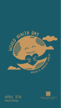Health Day Earth Facebook Story Design