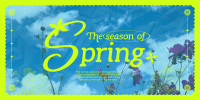 Spring Season Twitter Post Design
