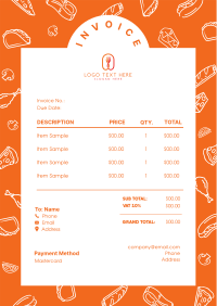 Food Patterns Invoice Image Preview