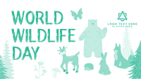 Forest Animals Wildlife Facebook Event Cover Design