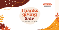 Thanksgiving Flash Sale Facebook Ad Design