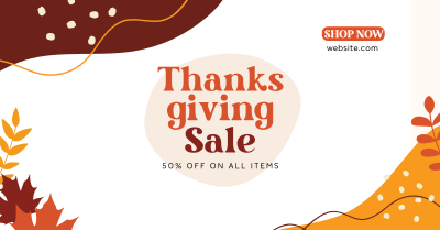 Thanksgiving Flash Sale Facebook ad Image Preview