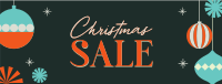 Ornamental Christmas Sale Facebook Cover Design
