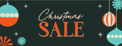 Ornamental Christmas Sale Facebook cover Image Preview