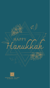 Hanukkah Star Greeting Facebook story Image Preview