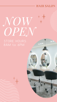 Hair Salon is Open Facebook Story Design