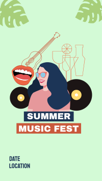 Summer Music Festival Facebook story Image Preview