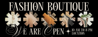 Quirky Boutique Business Hours Facebook Cover Design