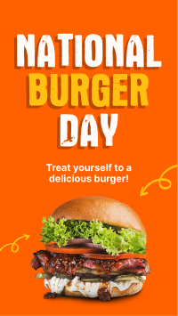 Get Yourself A Burger! Facebook Story Design