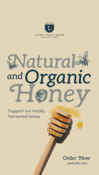 Locally Harvested Honey YouTube Short Design