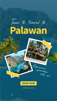 Palawan Paradise Travel Facebook Story Design