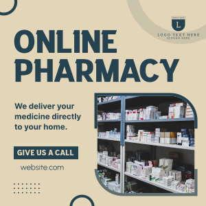 Pharmacy Delivery Instagram post Image Preview