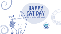 Swirly Cat Day Facebook event cover Image Preview