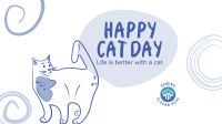 Swirly Cat Day Facebook event cover Image Preview